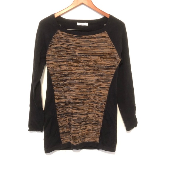 Reitmans Brown Long Sleeve Knit Tunic Sweater Boat Neck​ - Picture 1 of 7